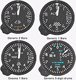 Flightline N ALT Gauges